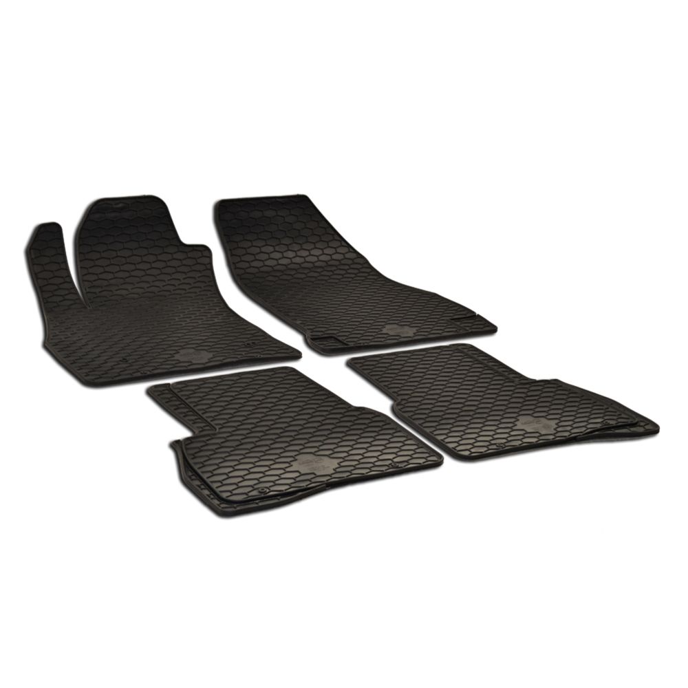 Gummimattsats Fiat Doblò (2009-2022), Opel Combo 2011-2017 gummi svart