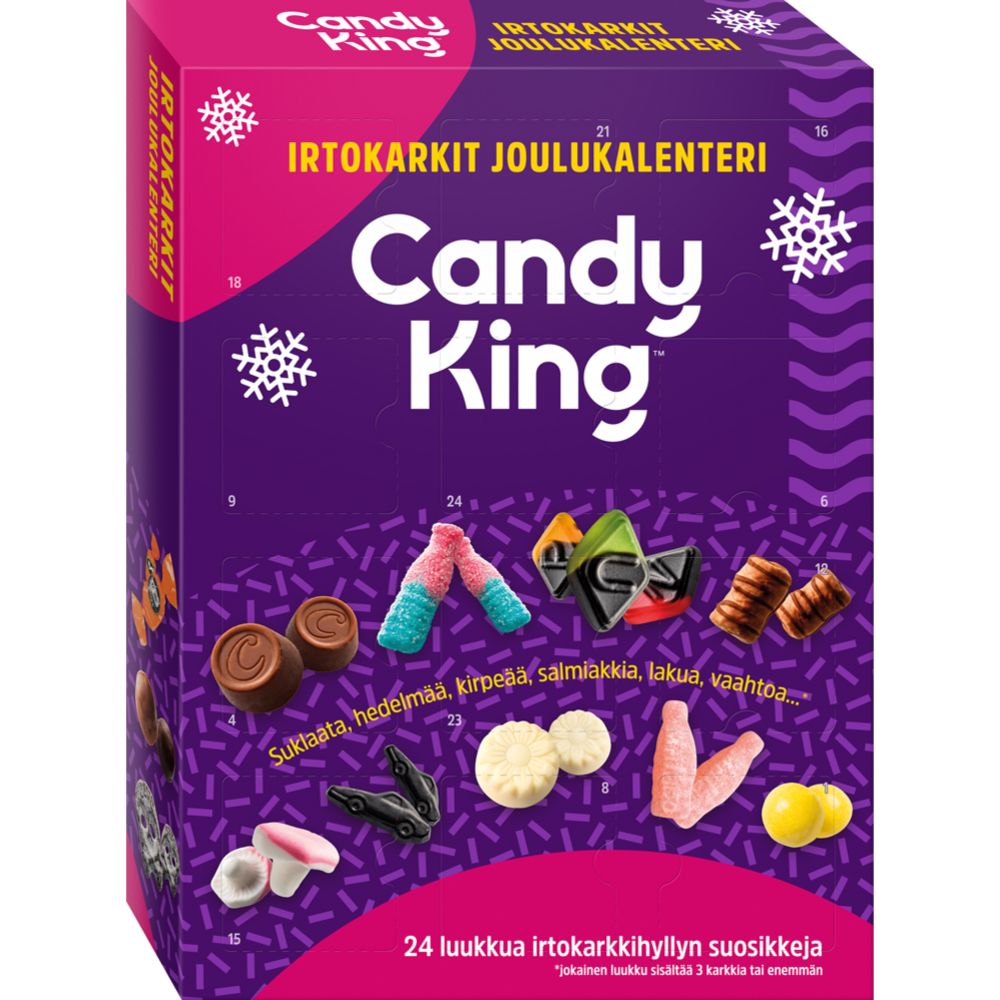 CandyKing Irtokarkit joulukalenteri 600 g