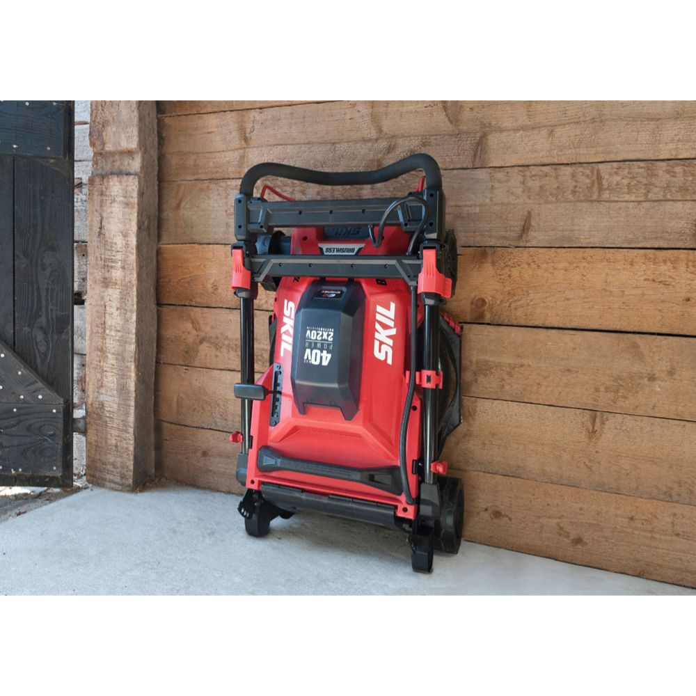 SKIL 0140BA akkuruohonleikkuri 43 cm 2 x 4,0 Ah 20 V