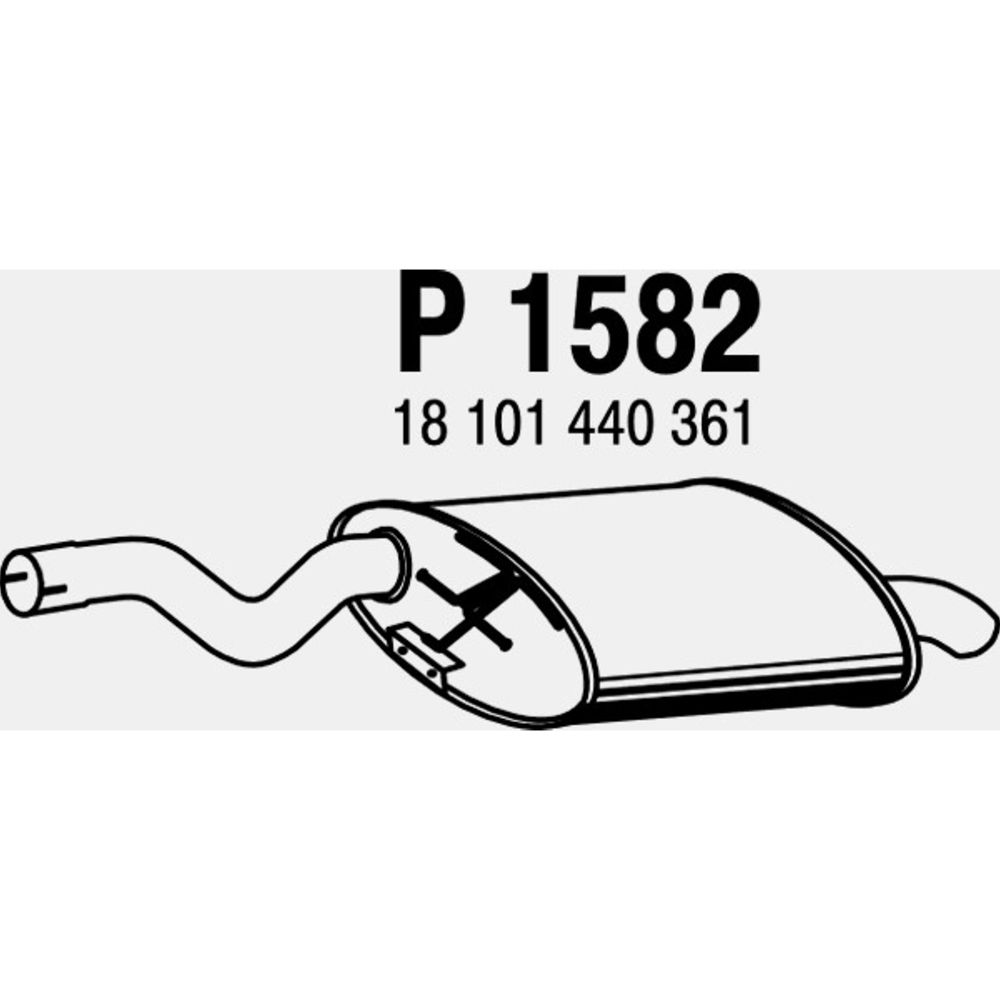 Takaäänenvaimentaja 14-1561