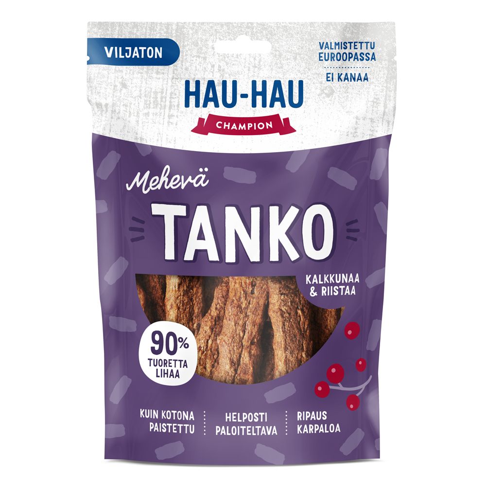 Hau-Hau Champion Mehevä Tanko Kalkkunaa & Riistaa herkku 140 g
