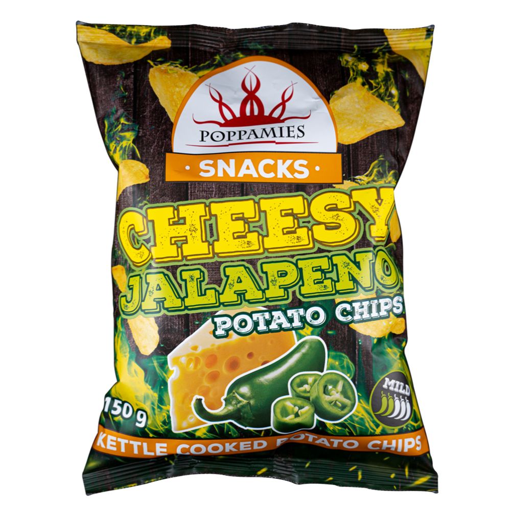 Poppamies Cheesy Jalapeno perunalastut 150 g