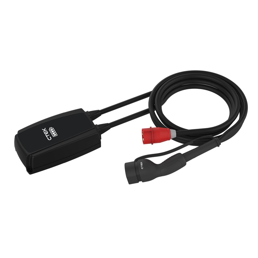 CTEK Njord Go sähköauton latausasema seinätelineellä 11 kW