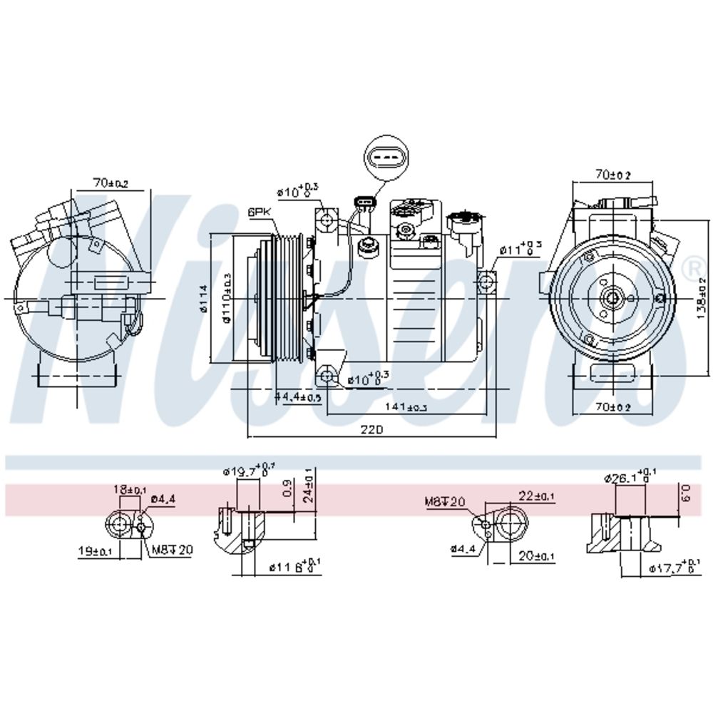 Ilmastointilaitteen kompressori 30-00314