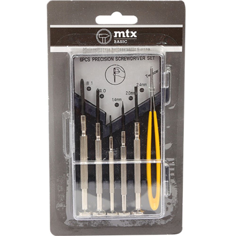 MTX Tools Basic 6-osaline kellassepa kruvikeerajate komplekt