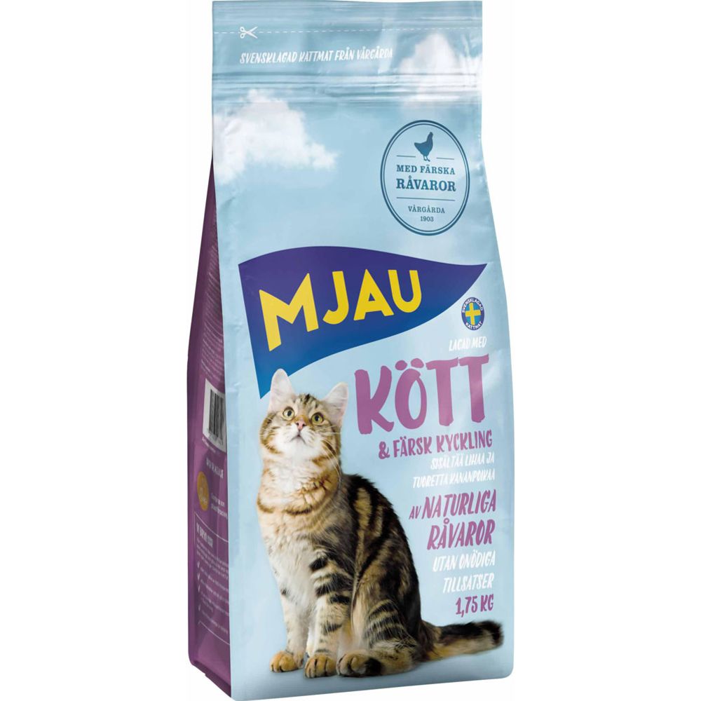 Mjau köttsmat 1,75 kg