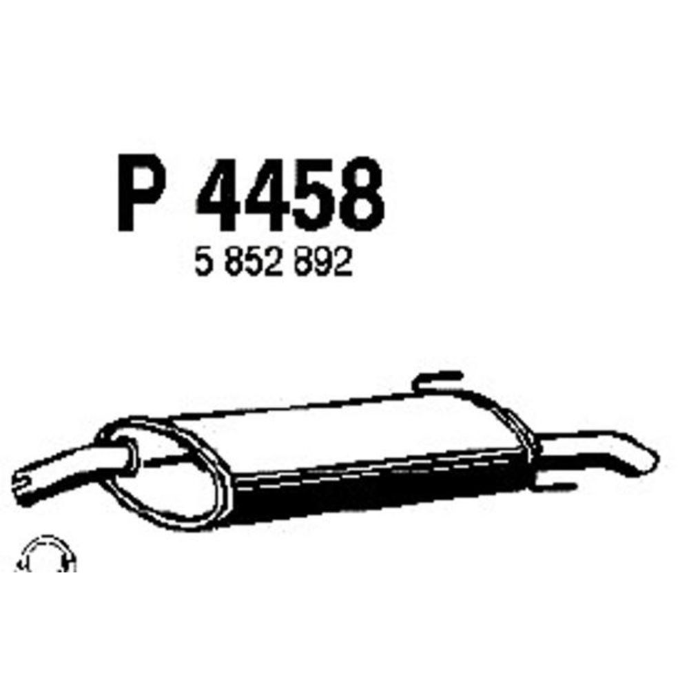 Takaäänenvaimentaja 14-4458
