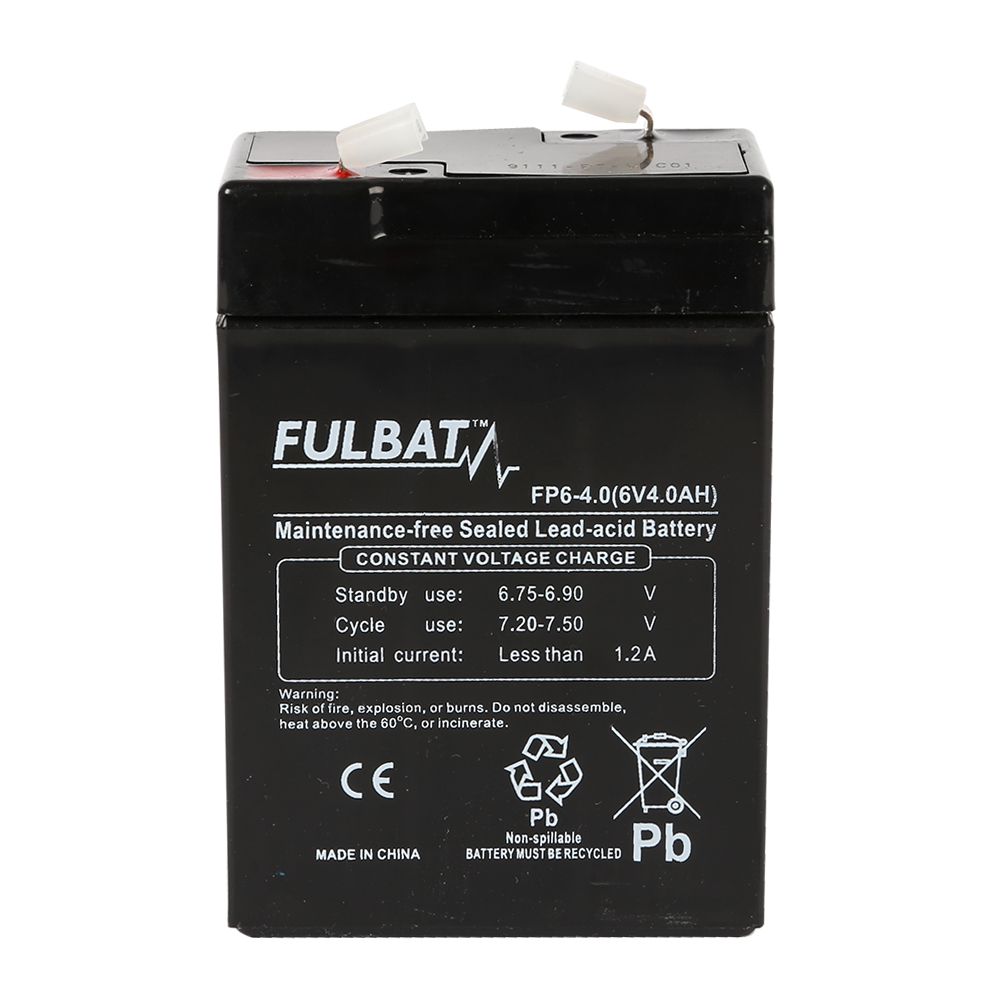 Fulbat AGM-batteri 6 V 4 Ah