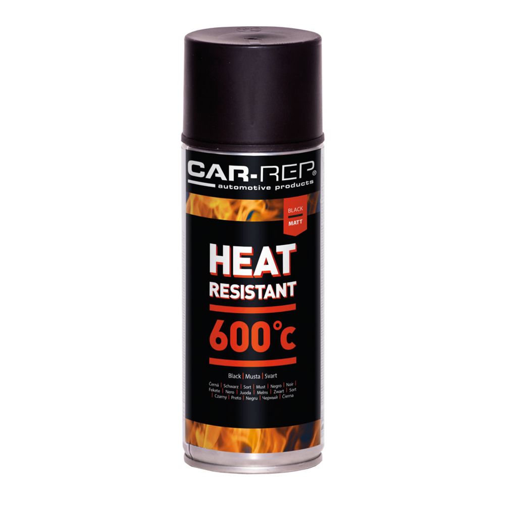 CAR-REP Kuumakestomaali musta 600 °C 400 ml