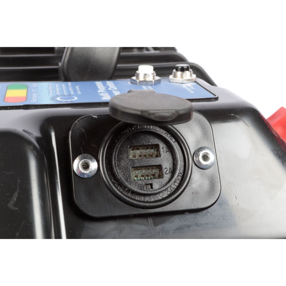 Batterilåda med strömutgång 2 x usb
