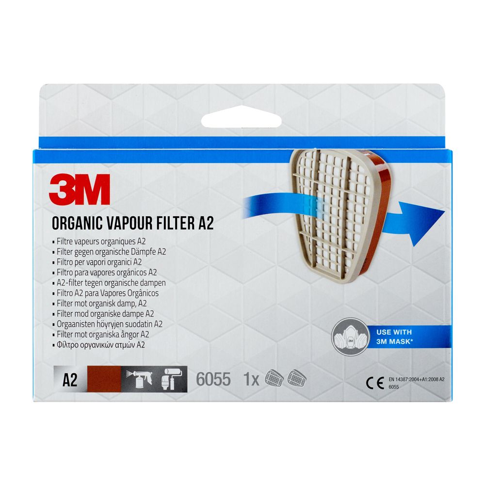 3M 6055DR A2 kaasusuodatinpari