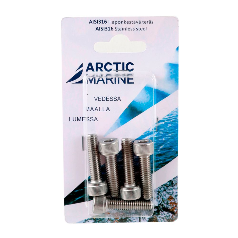 Arctic Marine kuusiokoloruuvi DIN912 M6x1,0 25 mm 10 kpl