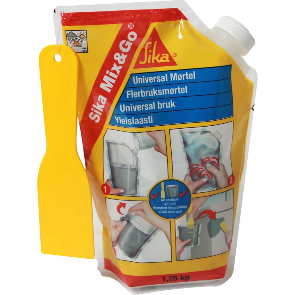 Sika Mix&Go yleislaasti, harmaa 1,25 kg
