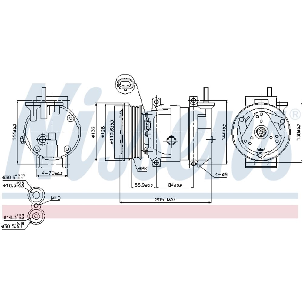 Ilmastointilaitteen kompressori 30-00411