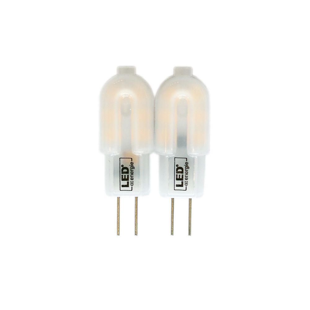 Led Energie LED-lamp, 12 V, G4, 1,2 W, 120 lm, 3000 K, 2 tk