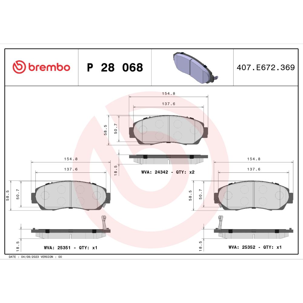 Piduriklotside komplekt 97-22690