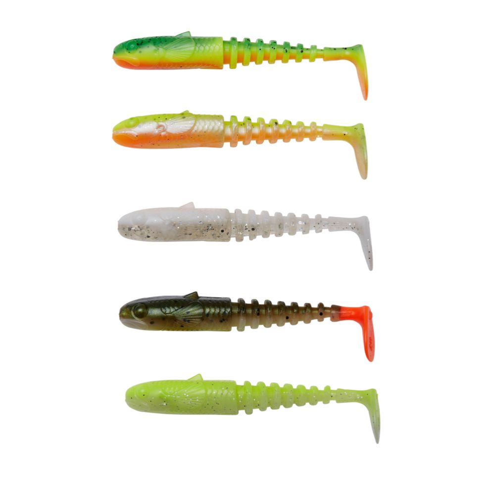 Savage Gear Gobster Shad jigi 9 cm 9 g 5 kpl väri: Kirkkaan veden lajitelma