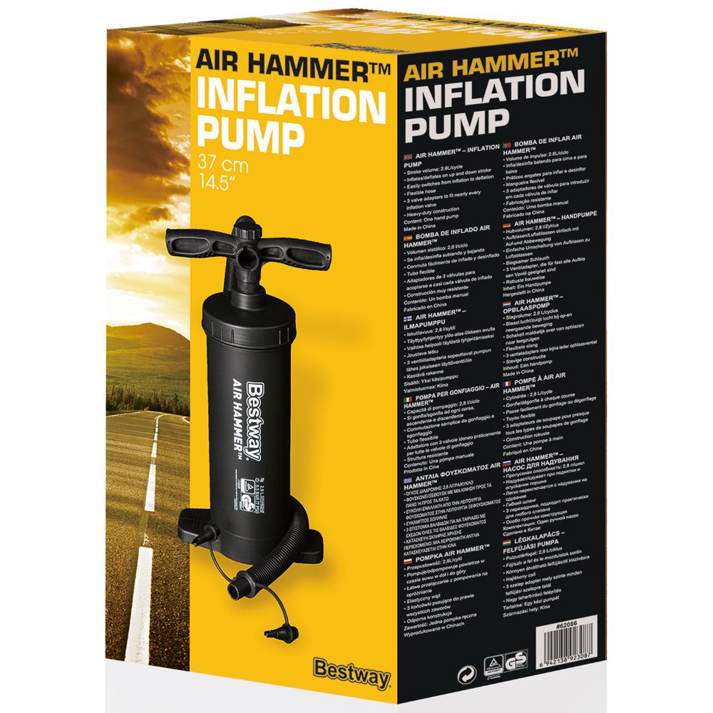 Bestway 2-vägs luftpump 37 cm