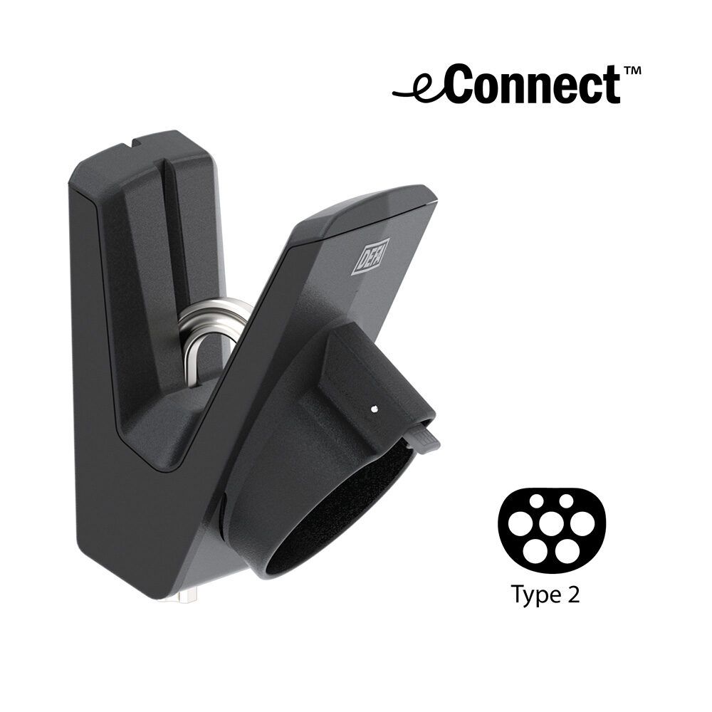 Defa eConnect Docking sähköauton latauskaapelin seinäteline