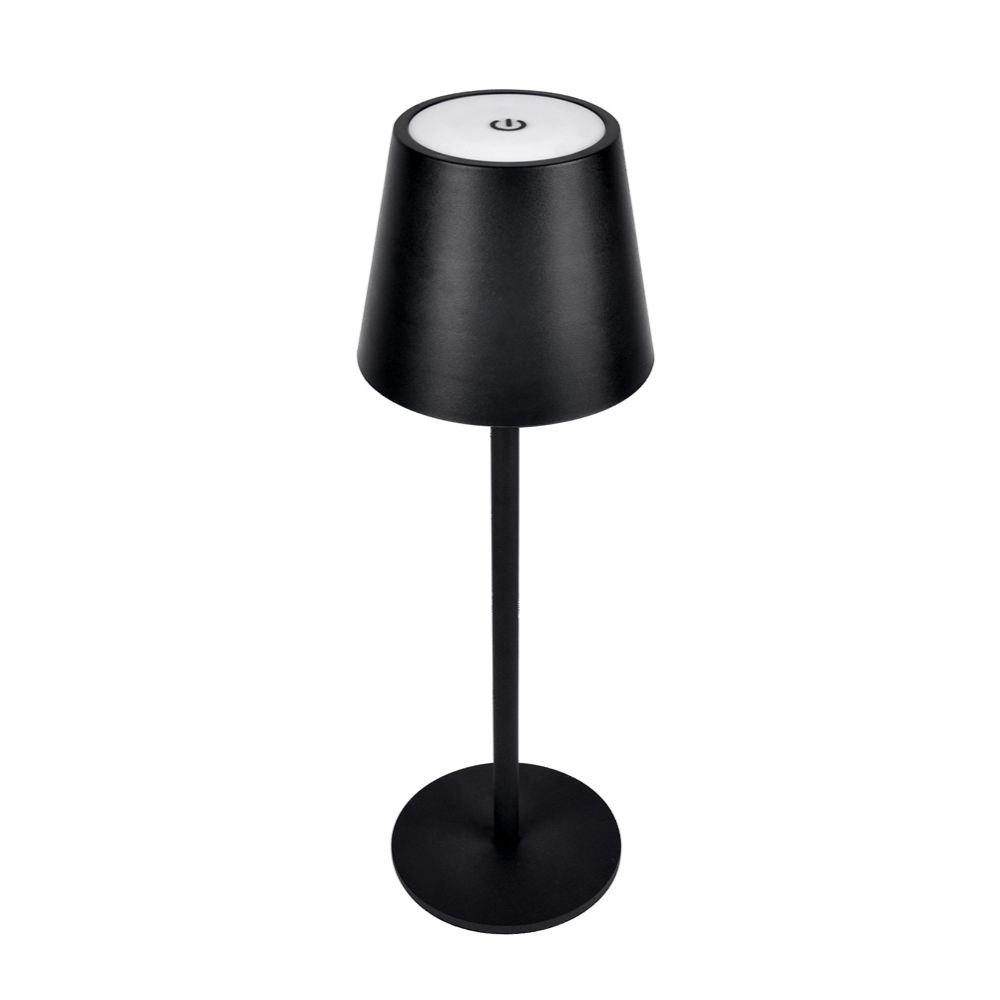 Led Energie Praha bordslampa laddningsbar 3CCT svart