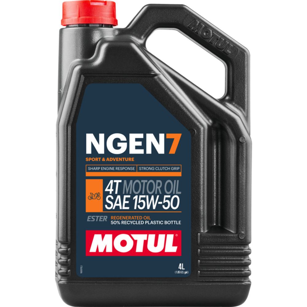 Motul NGEN 7 15W-50 4T sünteetiline mootoriõli mootorratastele, 4 l