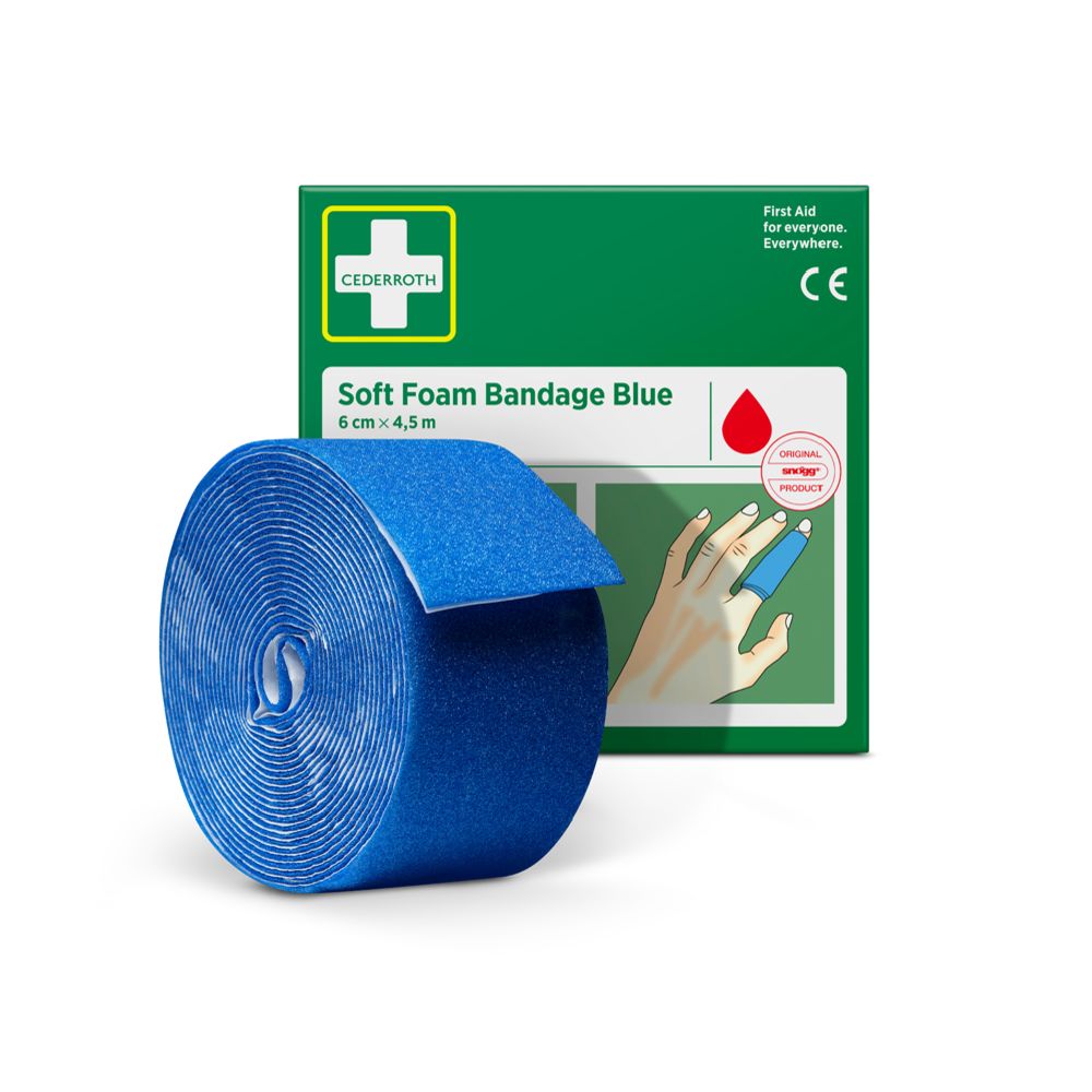 Cederroth Soft laastari sininen 6cm x 4,5 m
