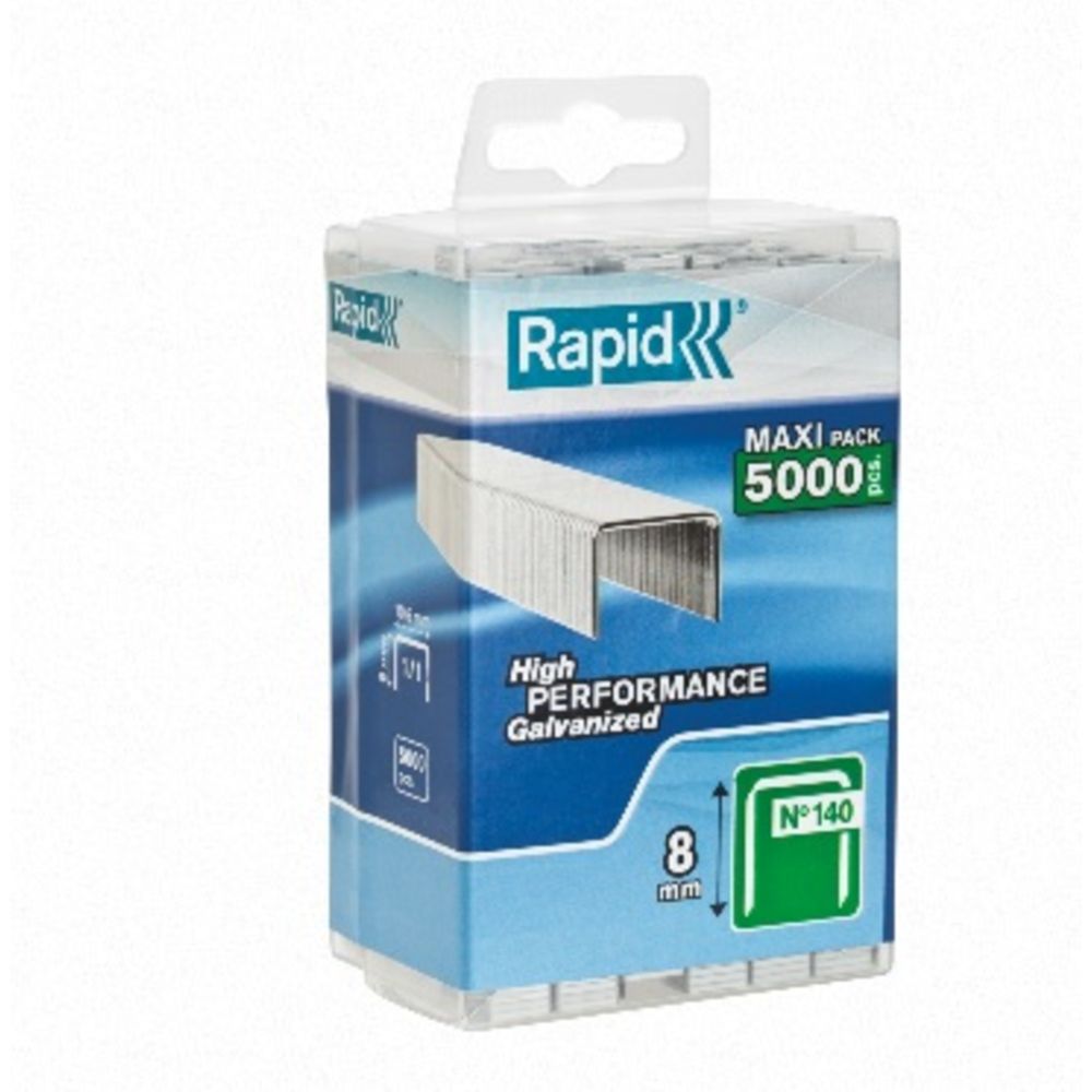 Rapid No140 flatwire klambrid 8 mm 5000 tk