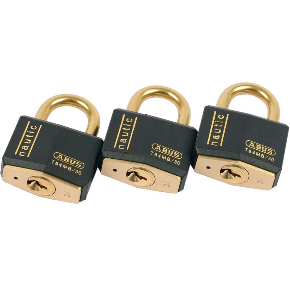 Abus Marine hänglås 30 mm, 3 st.