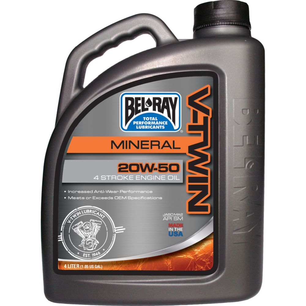 Bel Ray V-Twin 20W-50 mineralmotorolja 4 L
