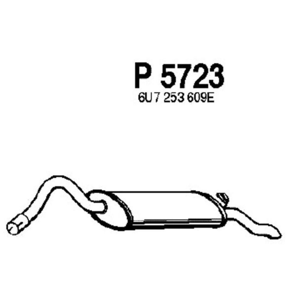 Bakre ljuddämpare 14-5723