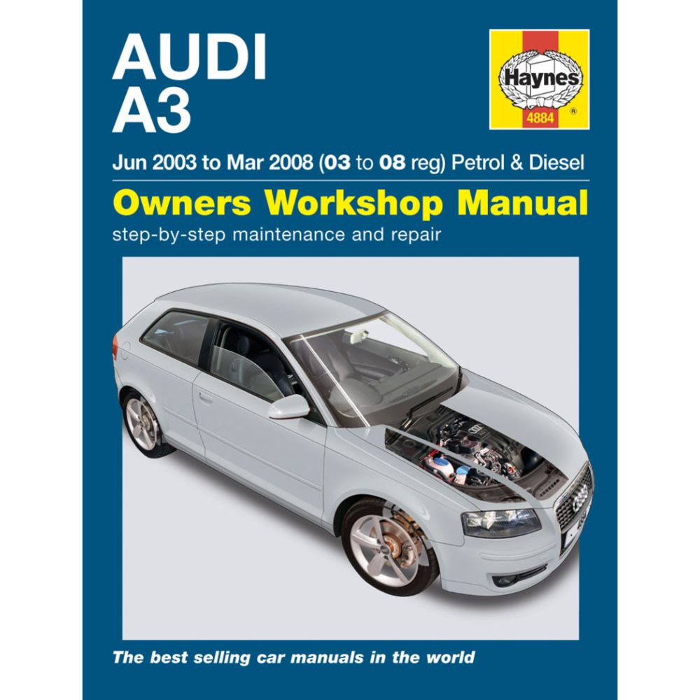 Korjausopas Audi A3 03-08 englanninkielinen