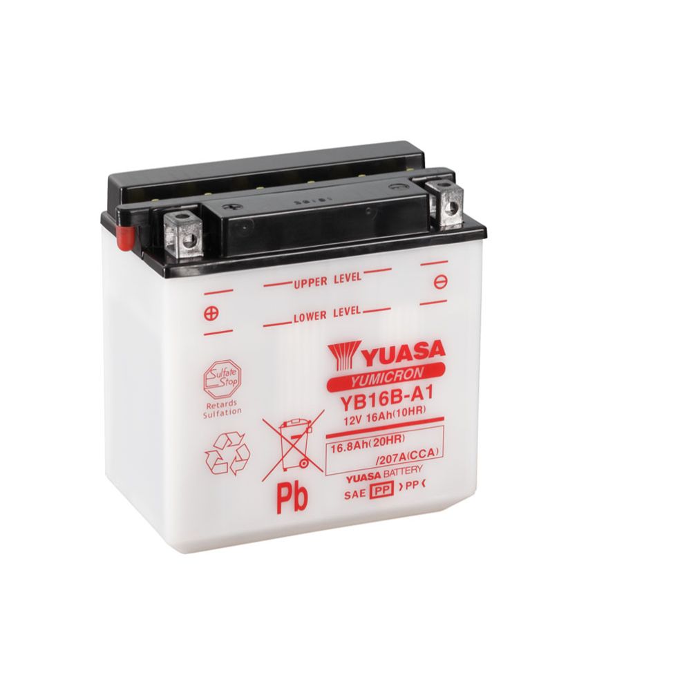 Yuasa MC-batteri 12V 16Ah "YB16B-A1"