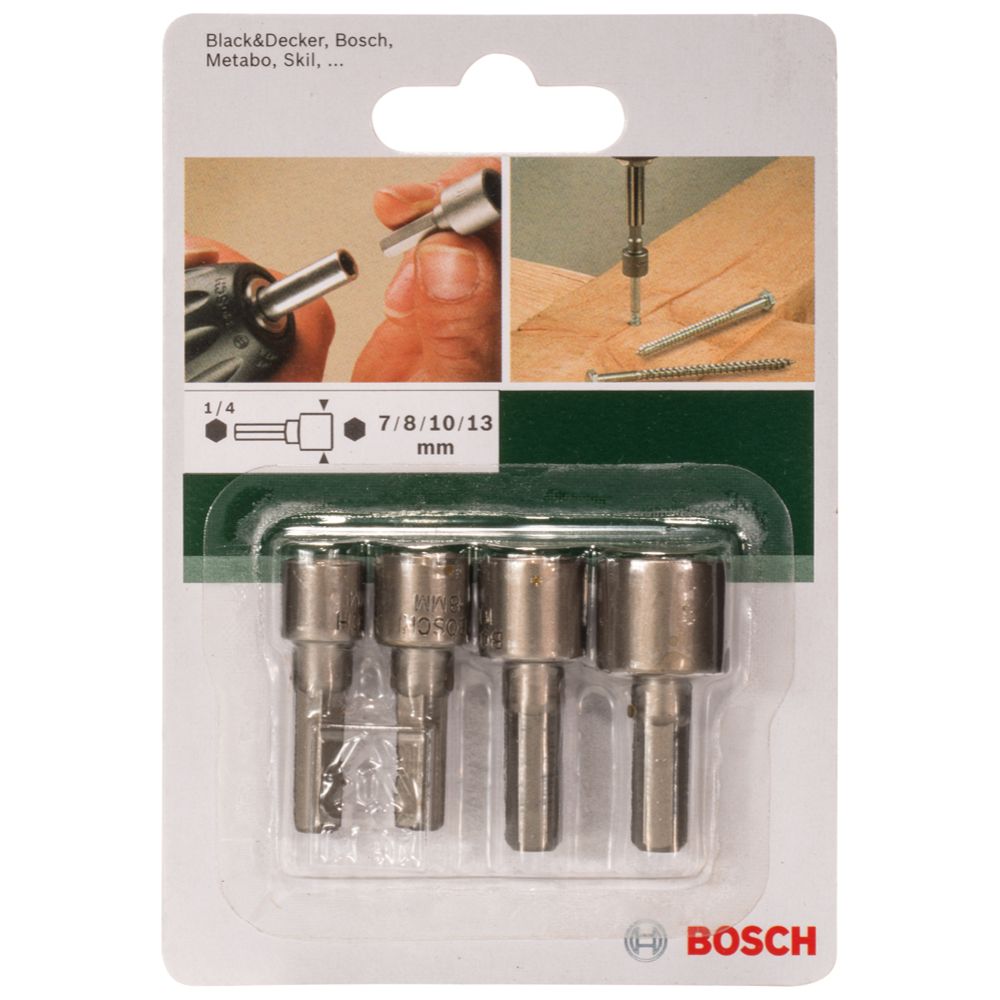 Bosch kuusiohylsude komplekt SW7/8/10/13, 36 ja 38 mm