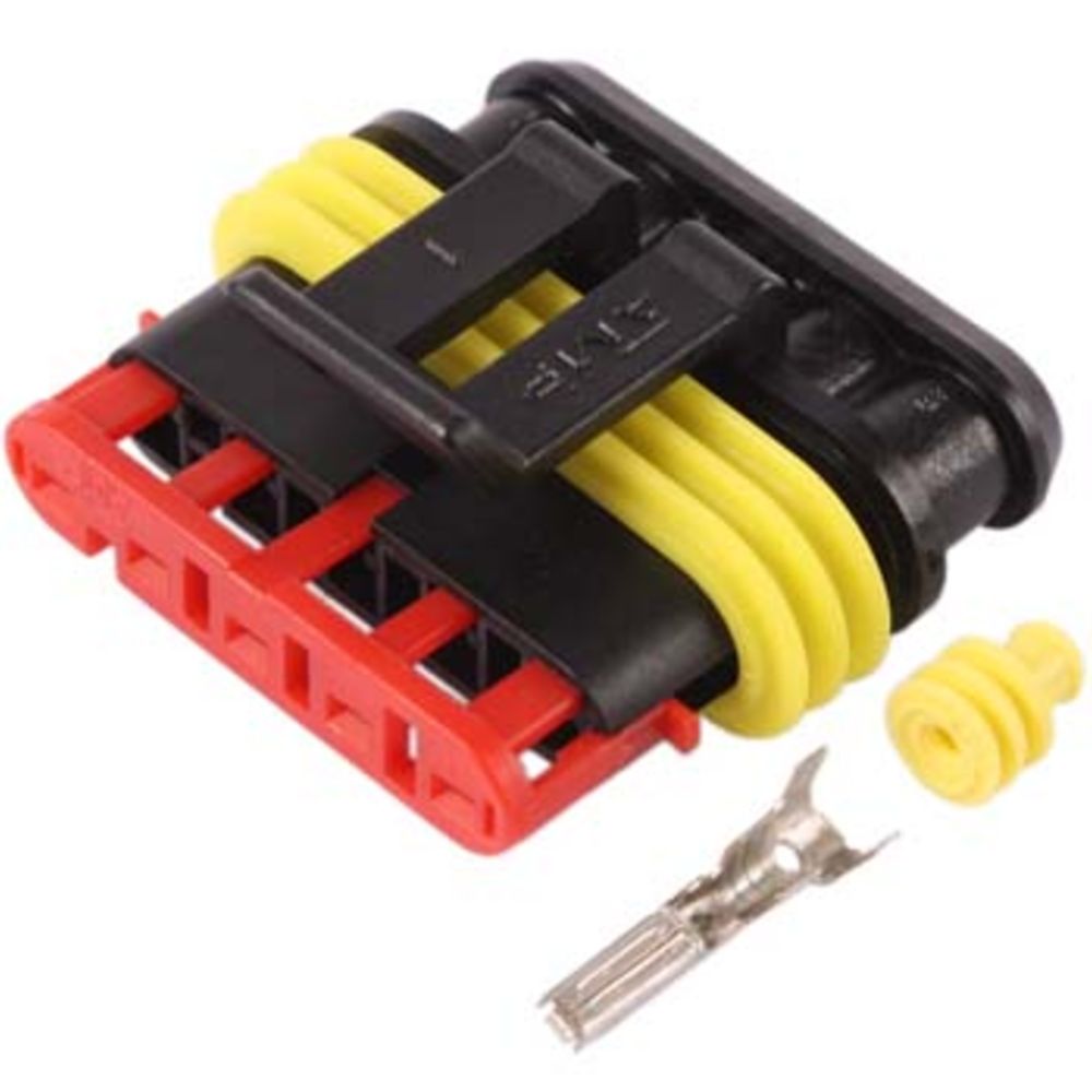 Snabbkoppling 5-polig hona vattentät