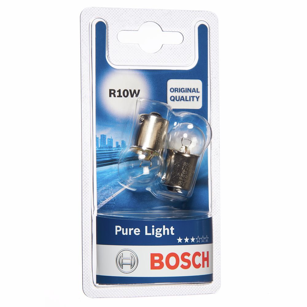 Bosch BA15s-polttimopari 12V 10W R10W