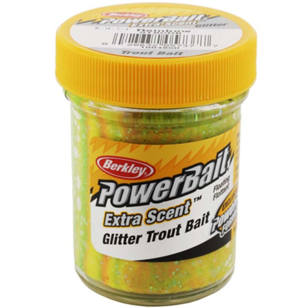 Berkley PowerBait Glitter Trout syöttitahna Sunshine Yellow 50 g