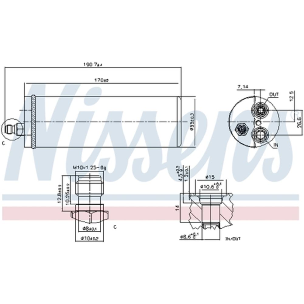 Ilmastointilaitteen kuivain 30-00410