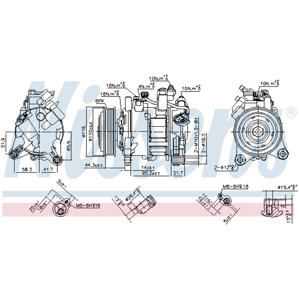 Ilmastointilaitteen kompressori 30-00344