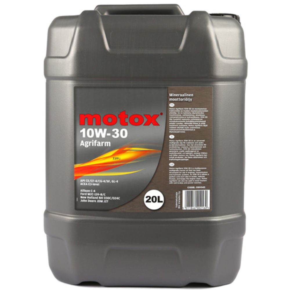 Motox Agrifarm 10W-30 CF-4/GL-4 STOU-traktorõli, 20 l