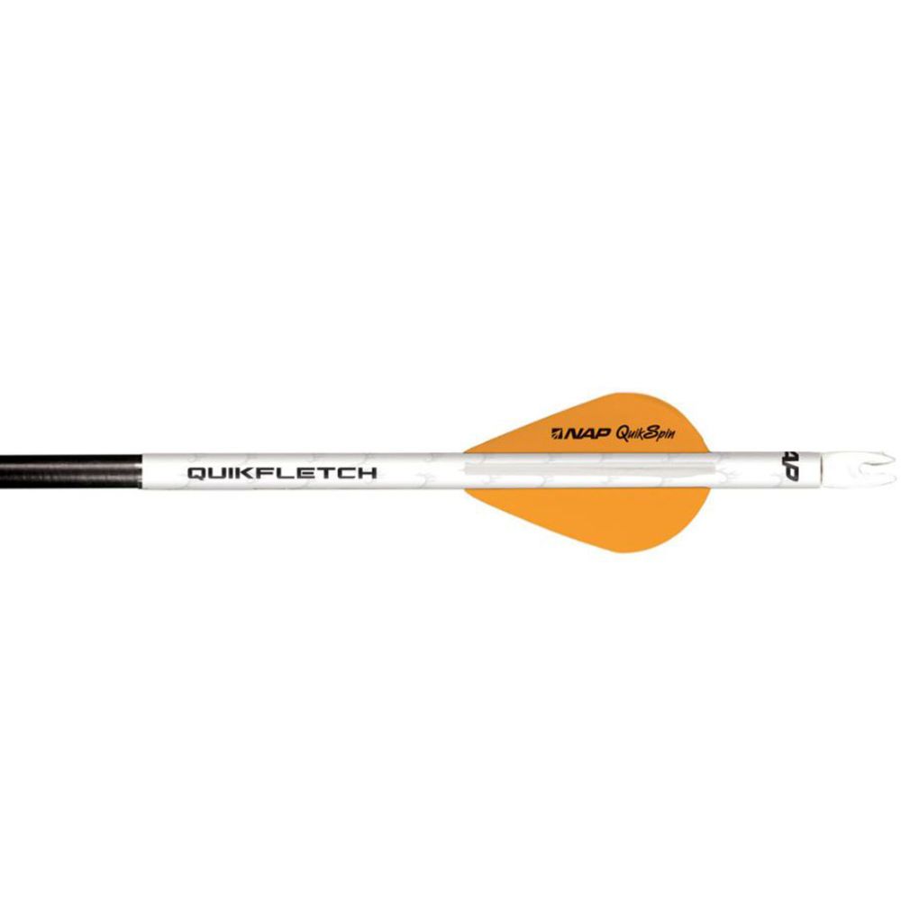 NAP QUIKFLETCH® Quikspin® 2'' pikasulka 6 kpl oranssi