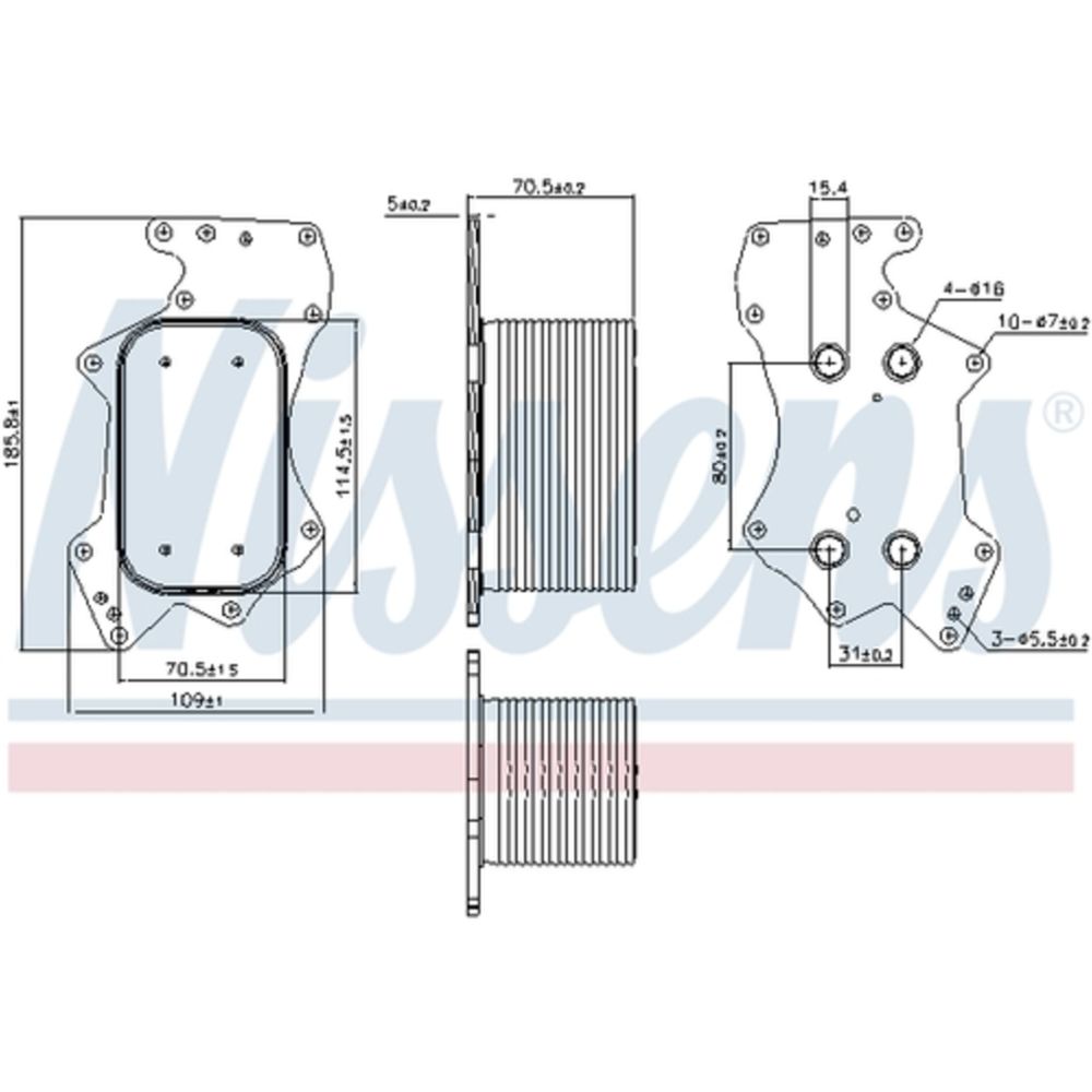 Oljekylare, motor 30-03539