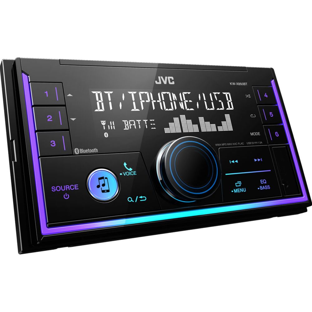 JVC KW-X850BT 2-DIN autosoitin