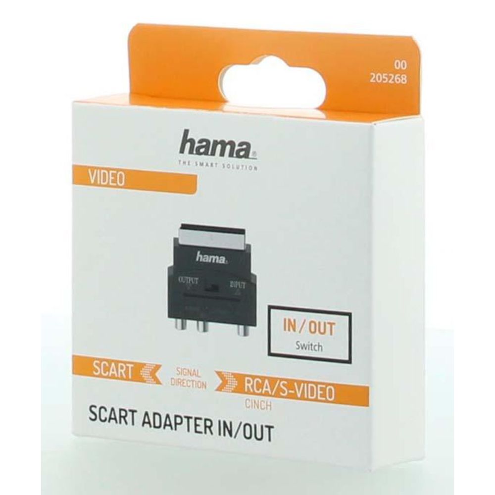 Hama Videoadapteri, Scart uros - S-VHS/3 x RCA naaras