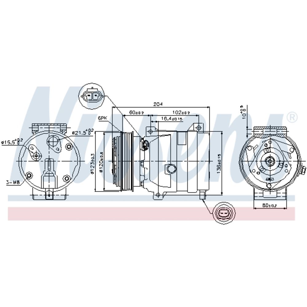 Ilmastointilaitteen kompressori 30-00349