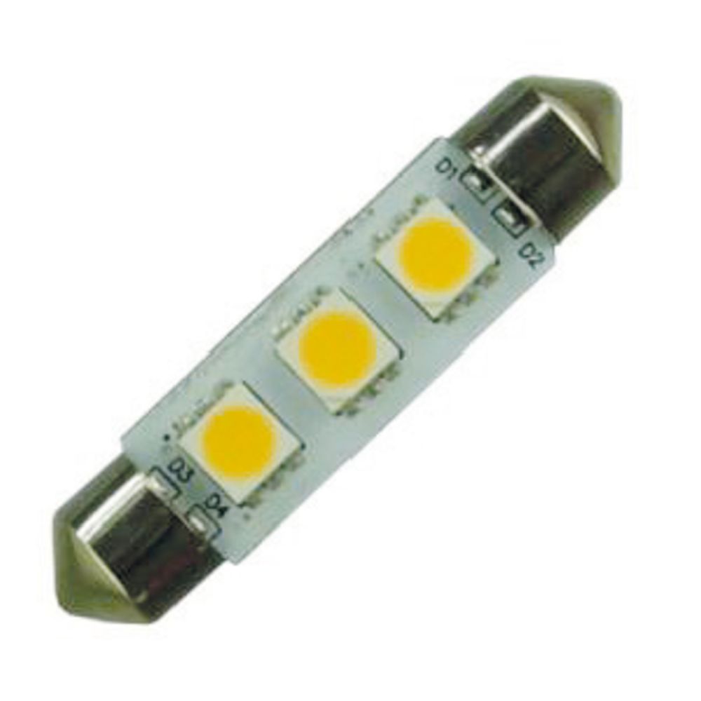 3 SMD Led 10-30 V 0,7 W 3000 K SV8,5 spollampa
