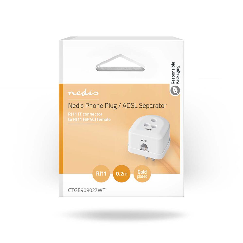 Nedis puhelinpistoke / ADSL-suodin