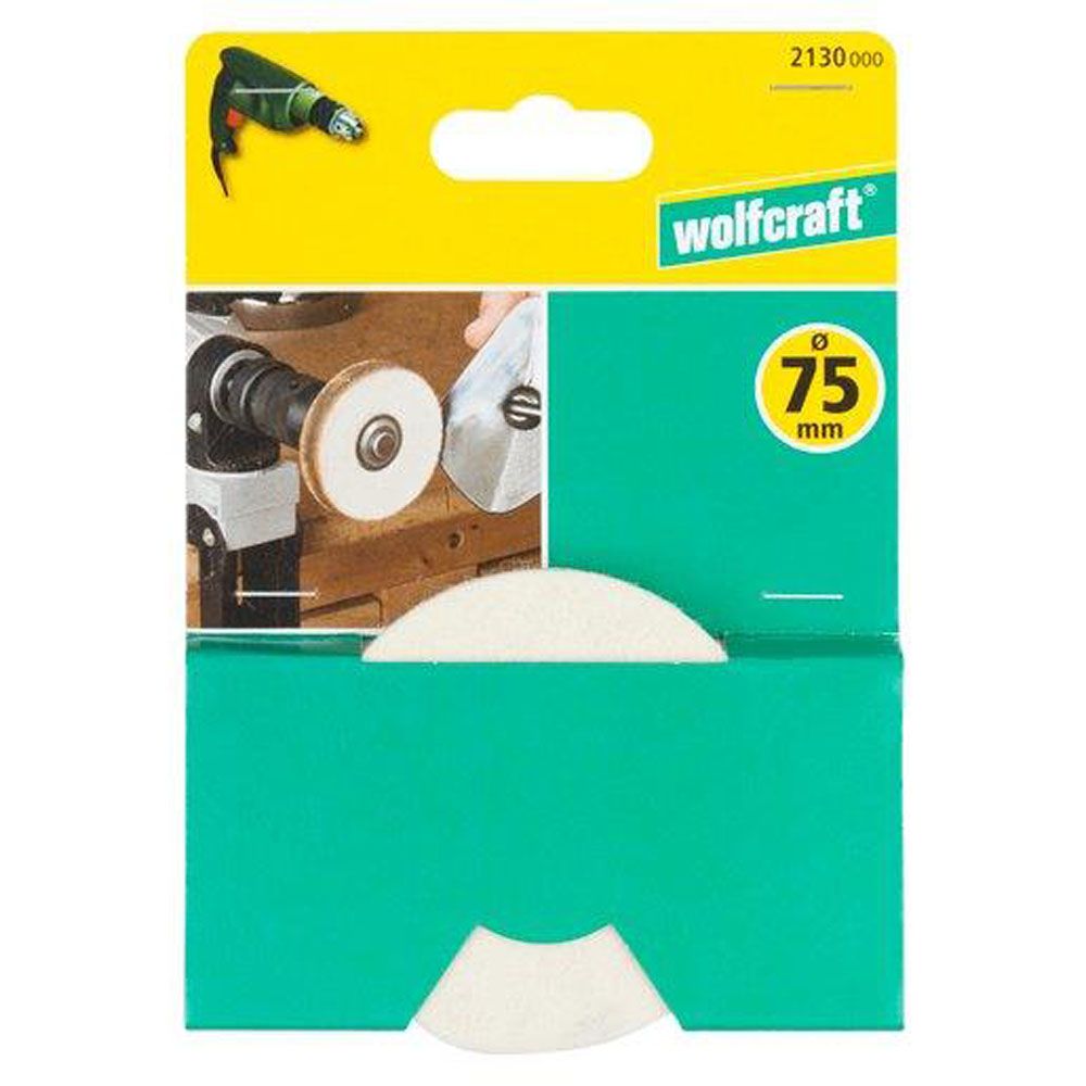 Wolfcraft® viltpoleerketas, 75 mm
