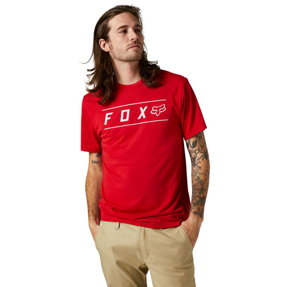 Fox Pinnacle Tech t-shirt röd