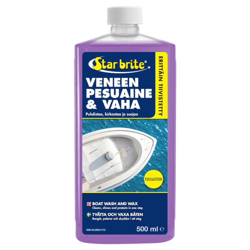 Star brite paadi pesuvahend ja vaha, 500 ml
