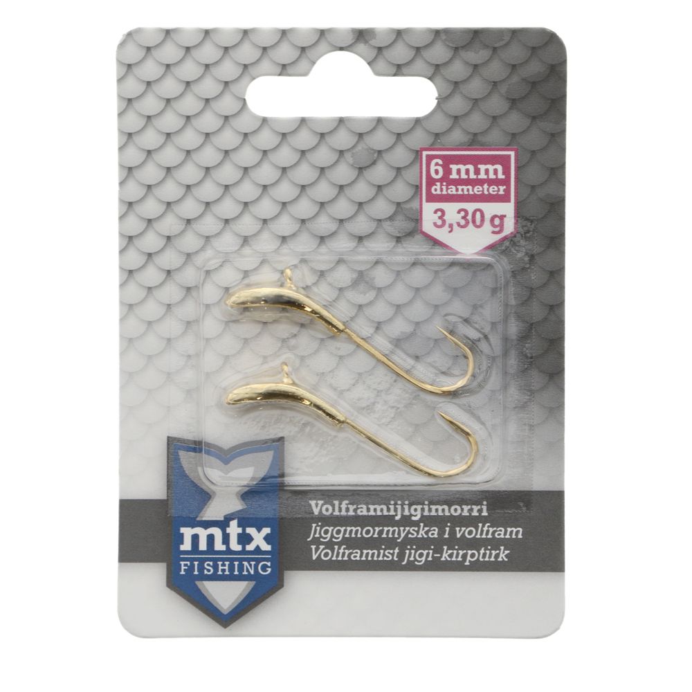 MTX Fishing volfram kirptirk, 6 mm, 3,3 g, nr 6, 2 tk